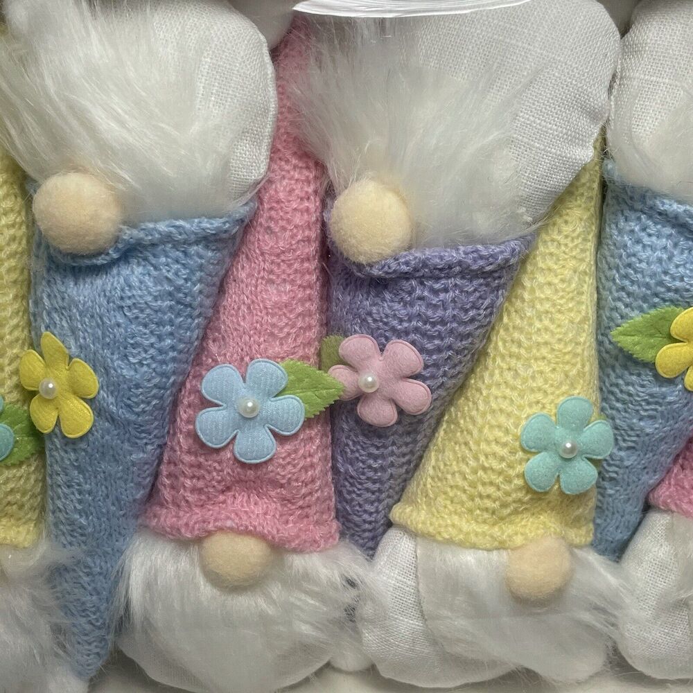 In Full Bloom Easter Gnomes Decorative Garland For Tables, Stairways 72" Long - Picture 7 of 12